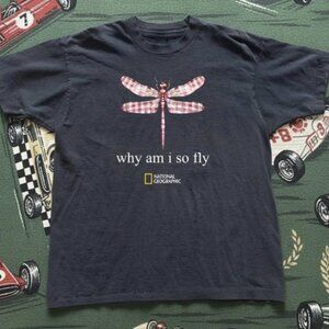 Y2k National Geographic Dragonfly T-Shirt